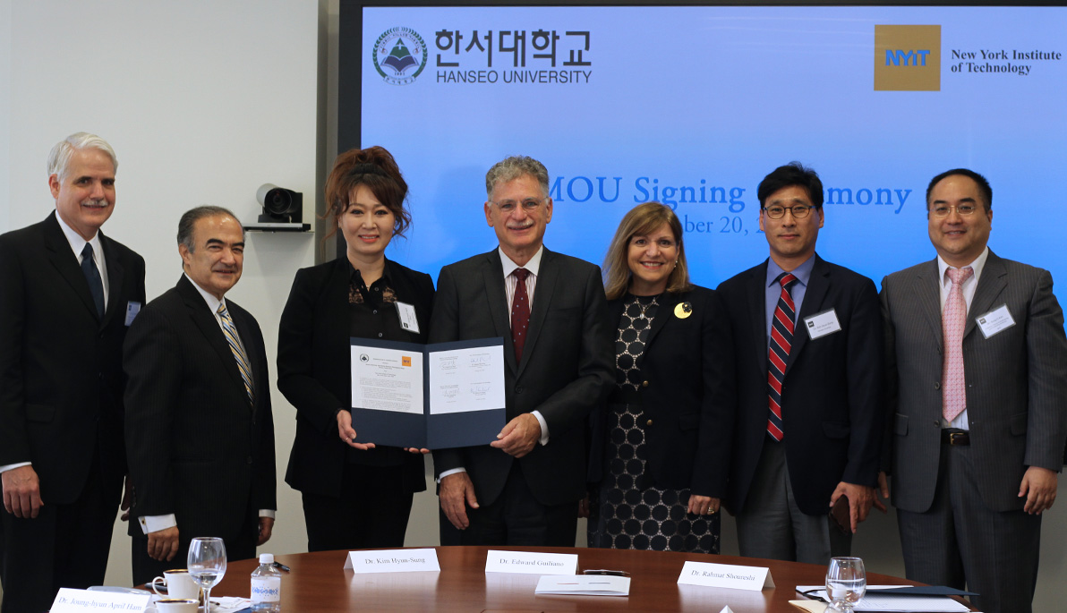 NYIT Inks MoU with Hanseo University