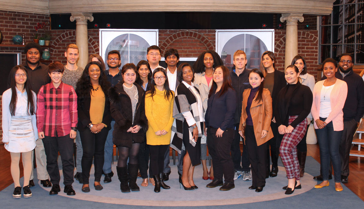 NYIT students on the set of the Maury show at NBCUniversal.