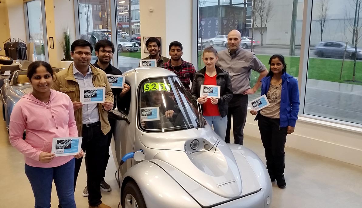 Students Visit Electric Car Startup in Vancouver Box New York Tech