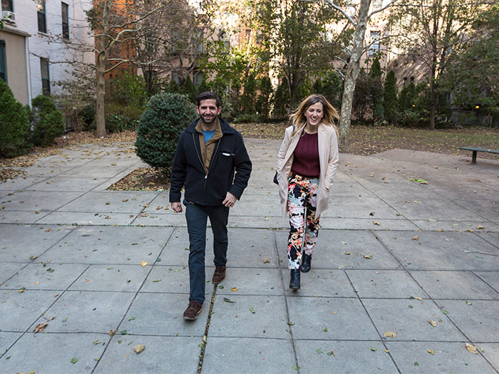 Michael Riccardi and Gabrielle Redding tour the park being re-envisioned by Freedom by Design