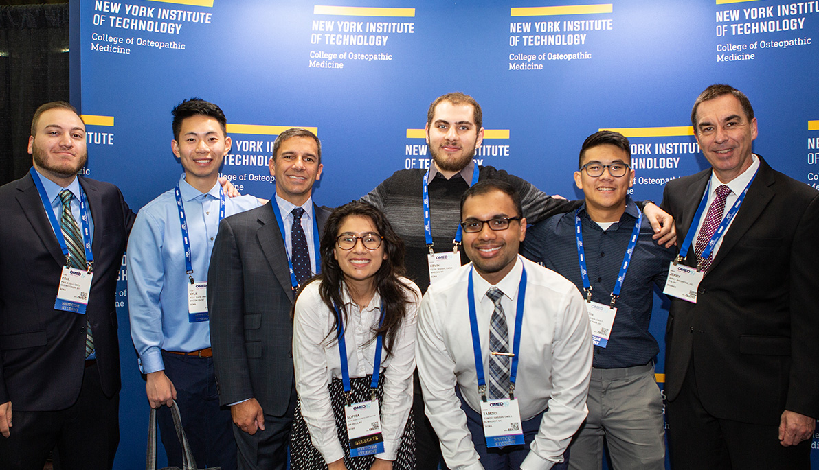 NYITCOM students and faculty at OMED.