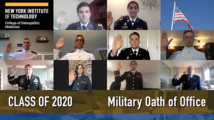 Class of 2020 taking Military Oath of Office