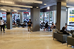A student lounge at 1855 Broadway (Edward Guiliano Global Center) on the New York City campus