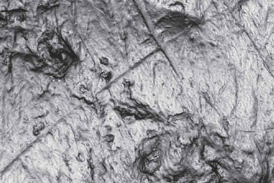 microscope close up of scratches