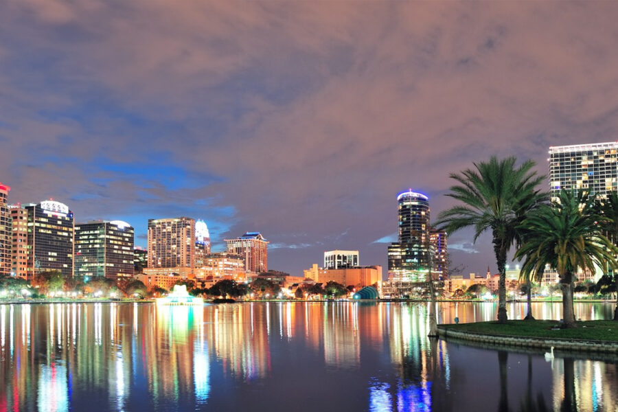 The Orlando city skyline