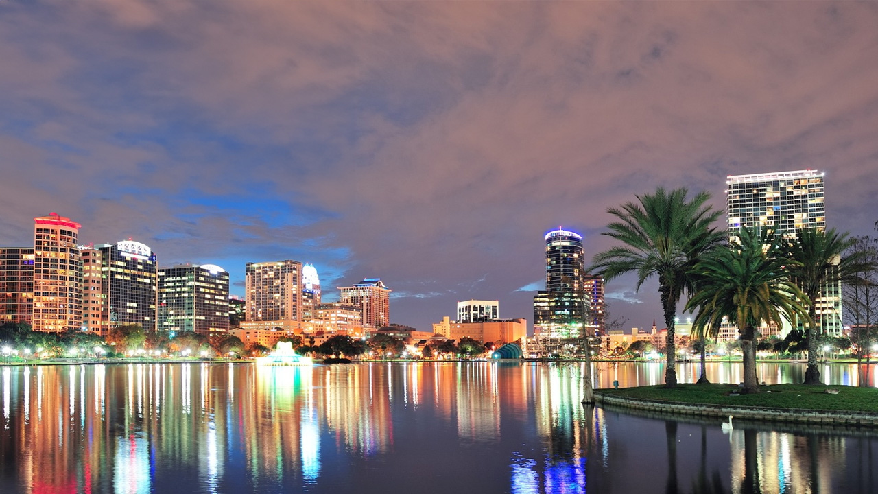 The Orlando city skyline