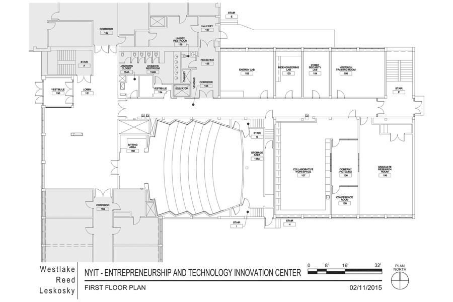 The floor plan for the ETIC.