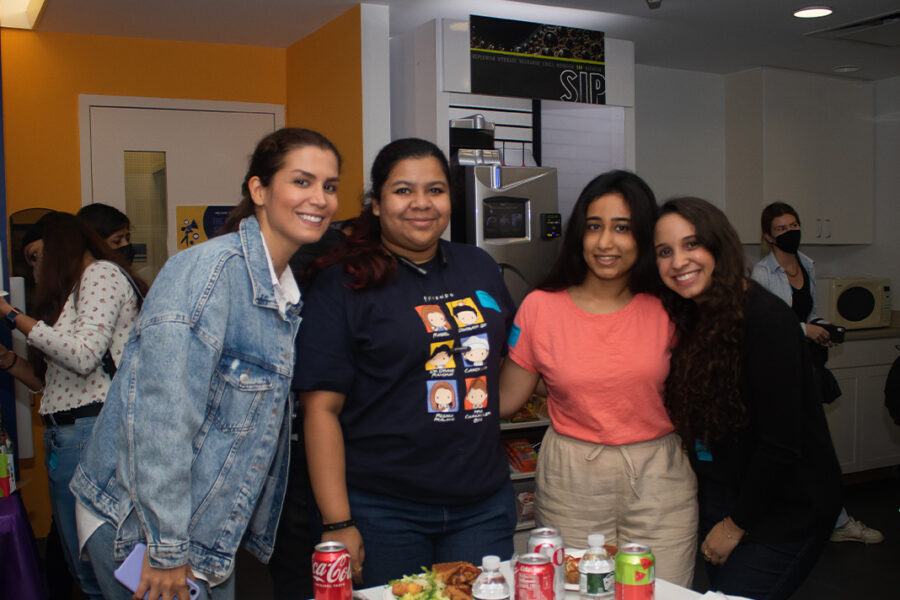 Group of students posing for camera.