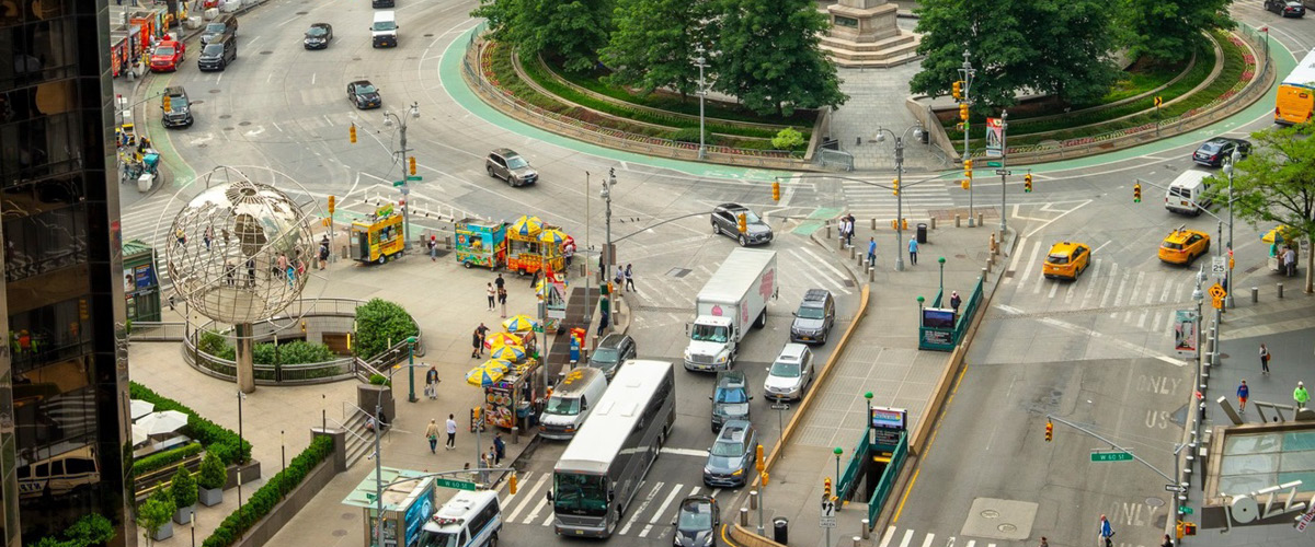 Traffic by Columbus Circle