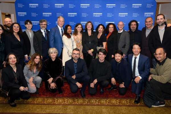 Dean Maria Perbellini with School of Architecture and Design faculty and staff